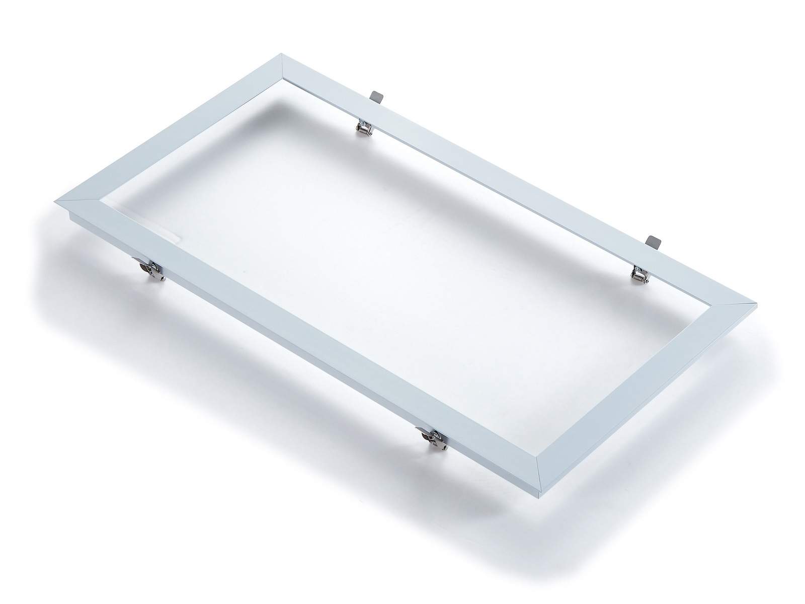 LED Panel Light Accessories — Surface, recessed and lay-in mounting frames plus galvanized LED driver junction boxes.
