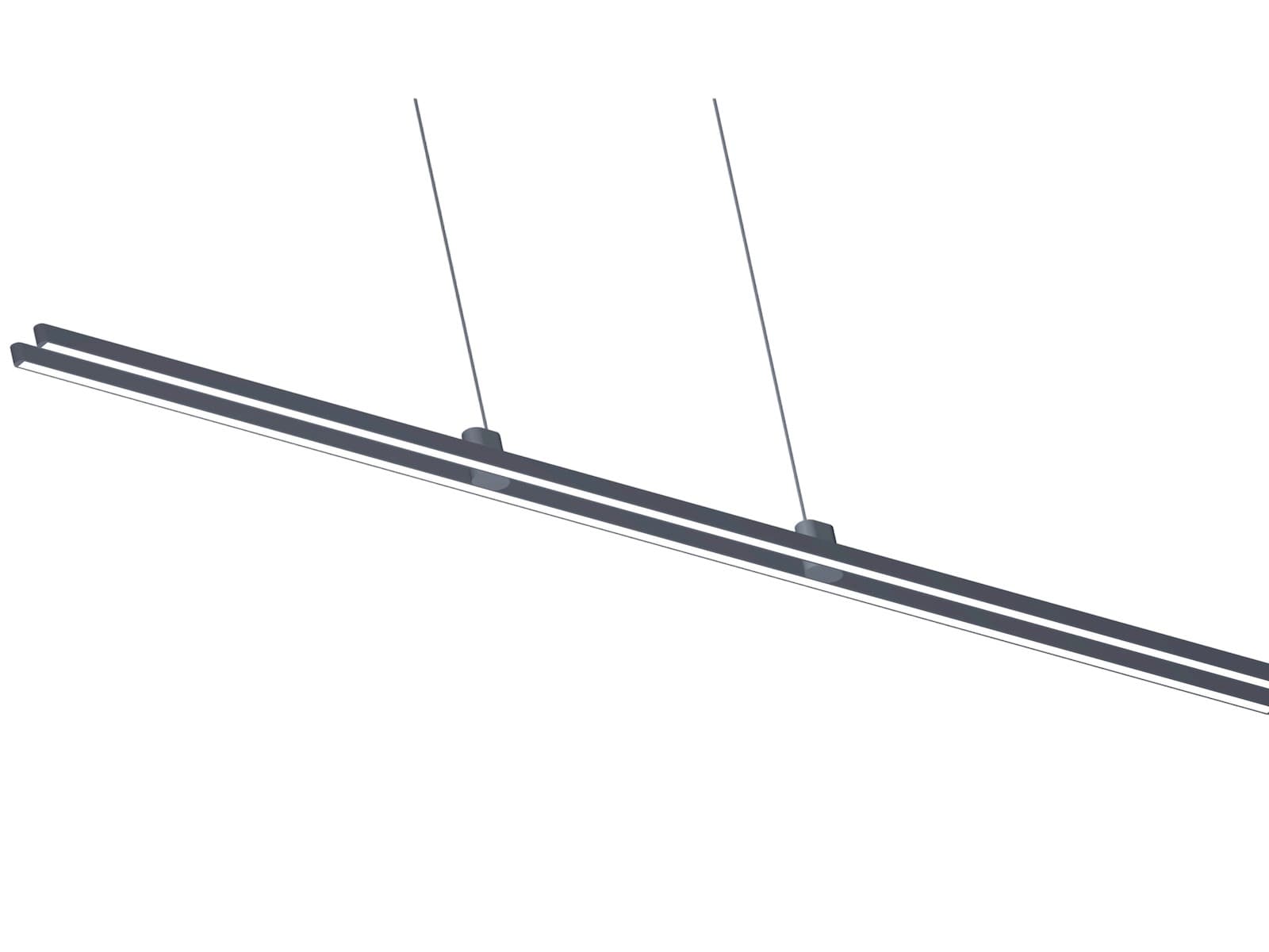 LED 펜던트 조명 — 터치 디밍을 갖춘 식탁, 사무실, 호스피탈리티용 리니어 상하향 LED 펜던트 조명.