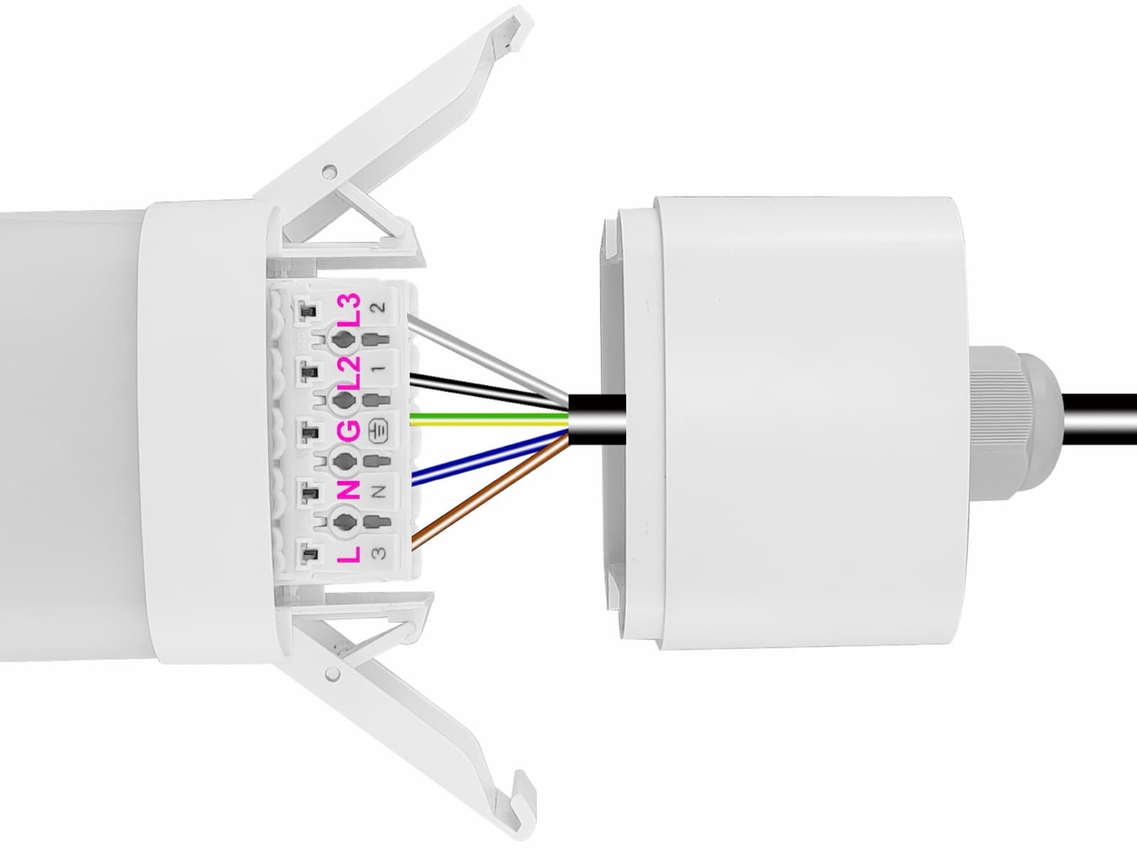 LED-Feuchtraumleuchten — Fabriken, Kühlhäuser