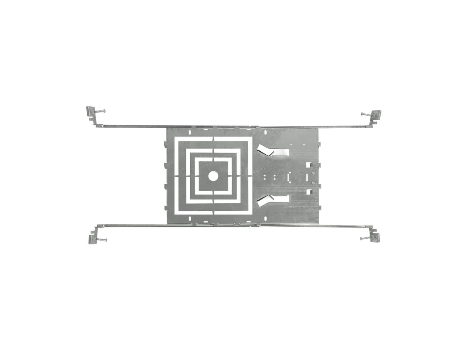 New Construction Mounting Plate — Square Holes 3-4-6" + Sliding Clips — New Construction Mounting Plates